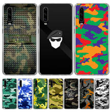 Funda de camuflaje militar para teléfono Huawei, carcasa de lujo para Huawei P30 P40 P20 P10 Mate 20 10 30 Lite Pro P Smart Z Plus + Art Coq 2024 - compra barato