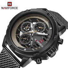 NAVIFORCE Watches Mens Top Luxury Brand Calendar Waterproof Steel strap Clock Male Casual Quartz Wristwatch Relogios Masculino 2024 - buy cheap