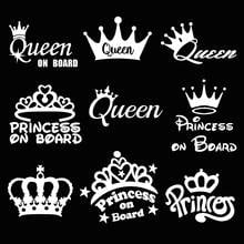 Crown Stickers Car Window Vinyl Waterproof Self-Adhesive  Car Sticker Scratch Cover Decal Car Motorcycle Sticker Decal 2024 - buy cheap