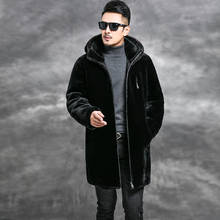 Sheep Shearling Coat Men's Winter Jacket Men Mink Fur Collar Real Wool Coats Luxury Warm Jackets 5xl Veste Homme MY1622 2024 - buy cheap