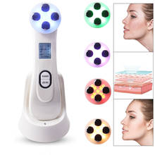 Portable Photon Therapy RF&EMS Electroporation Mesotherapy Skin Care Device 5 Color LED Face Lift Tighten Massage Beauty Machine 2024 - buy cheap