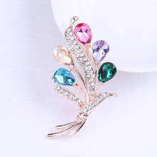 7 Colorful Zirconia Flower Brooch Winter Fashion Brooches For Women Wedding Jewelry New Design High Quality 2024 - buy cheap