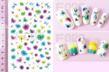 3D Stickers for Nails Small Fresh Flower Nail Art Decorations Slider Foil Adhesive Decals Nail accessories Manicure decoraciones 2024 - buy cheap