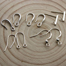 Real S925 Sterling Silver French Earring Hooks Clasps Stud Ear Wires Findings Fit DIY Jewelry Making Accessories Supplies Z1318 2024 - buy cheap