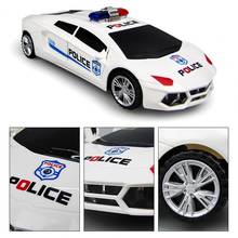 360 Degree Rotatable Electric Police Car Model  Flashing Toy with LED Light Music Sounds Kid Gift Children Vehicle Electric Toys 2024 - buy cheap