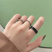 Nova moda geométrica personalidade abertura dedo anel para festa feminino jóias presentes acessórios 2024 - compre barato