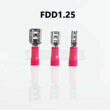FDD1.25 series 100PCS/Bag Insulated female disconnector Cable Connector wire terminals pre-insulating terminals male terminal 2024 - buy cheap