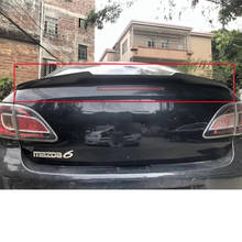 CEYUSOT For Real Carbon Fiber Spoiler Wing OLD Mazda 6 2008-2013 Sedan CAR Trunk Rear Lip  Tail FIN Accessories Refit M4 STYLE 2024 - buy cheap