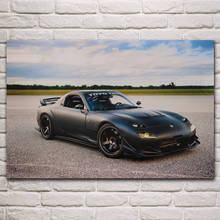 Classic jdm coupe rx 7 sports cars vehicle fanart fabric posters on the wall picture home art living room decoration KN959 2024 - buy cheap