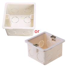 80x80 PVC Junction Box Wall Mount Cassette For Switch Socket Base Switch Bottom Box Electrical Box Accessories E7CD 2024 - buy cheap