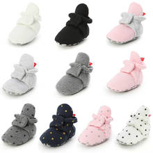 Newborn Baby Socks Shoes Girl Boy Star Toddler Winter Thick First Walkers Booties Cotton Soft Anti-slip Warm Infant Crib Shoes 2024 - buy cheap