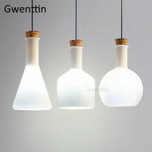 Modern Glass Bottle Pendant Lights Led Hanging Lamp for Home Dining Room Kitchen Lighting Fixture Art Industrial Lamp Loft Decor 2024 - buy cheap