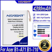 Аккумулятор HSABAT BAT-715 4200mAh для Acer Iconia Tab B1 B1-A71 B1-710 2024 - купить недорого