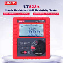 Probador de resistencia de tierra, medidor de resistencia de suelo, resistencia de tierra, voltaje, UNI-T UT523A Megger Ohm, prueba de interferencia RS232 2024 - compra barato