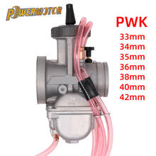 Universal 33 34 35 36 38 40 42mm PWK Motorcycle Carburetor Carb For  Racing Parts With Power Jet Dirt Bike ATV Off-Road 2024 - buy cheap