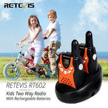 Retevis RT602 Walkie Talkie Kids Rechargeable 2pcs PMR446 FRS 0.5W Children Toy Two-way Radio Flashlight Festival Birthday Gift 2024 - buy cheap