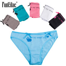 FUNCILAC Briefs for Wom Cotton Sexy Women's Panties Girls Shorts Ladies Intimate Soft Lingerie Low Rise Bikini 5 Pcs/Lot 2024 - купить недорого
