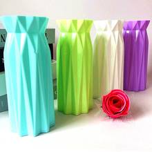 Пластиковая ваза скандинавские геометрические вазы оригами для цветов вазы для дома компоновка растений горшок ваза для украшения интерьера ваза для цветов 2024 - купить недорого