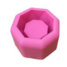 Diamond Shaped Succulent Plant Flower Pot Silicone Mold DIY Ashtray Candle Holder Soap Mold 2024 - buy cheap