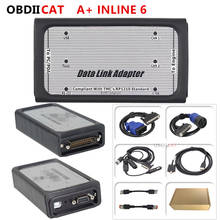 V8.7  A++quality INLINE 6 Data Link Adapter Heavy Duty truck Diagnostic Tool Full 8 cables Truck Diagnostic Interface inline6 2024 - buy cheap