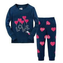 Spring Autumn Cartoon Pajamas For Girls Boys Children's Sleepwe Long-Sleeves Cotton 2pcs Pyjamas Set Baby Clothes Kids Nightwear 2024 - buy cheap