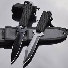 Handmade Camping Stainless Steel Survival Knife Fixed Blade Pocket Tactical Knife EDC Diving Camping Hunting Knife +Nylon Sheath 2024 - buy cheap