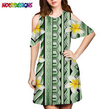 Noisydesigns 2021 moda feminina verão vestido de verão plumeria havaiana impressão mini camisa vestidos femme plus size vestido solto 2024 - compre barato
