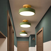 Luminária de teto em ferro led, lustre de teto moderno com disco de ferro led para decoração de corredor, cozinha, corredor, entrada de casa 2024 - compre barato