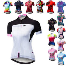 Camisa respirável de ciclismo, blusa feminina de equipe profissional de ciclismo, roupa de ciclismo de estrada, mtb, camisa, secagem rápida, roupas de bicicleta 2024 - compre barato