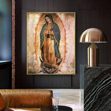 Guadalupe Lady Oil Painting on Canvas Famous Prints and Poster Cuadros Wall Art Picture for Living Room Home Decoration Unframed 2024 - buy cheap