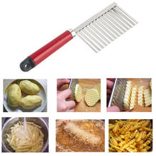 Batatas fritas ondulado afiado ferramenta descascador ferramentas de cozinha facas acessórios cozinha gadget legumes frutas corte hp033 a 2024 - compre barato
