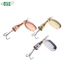 8g 6cm Fishing Lure Vibration Hard Bait Metal Spinner Spoon Optional Fishing Tackle Artificial Baits Lures  with Hooks 3 Colors 2024 - buy cheap