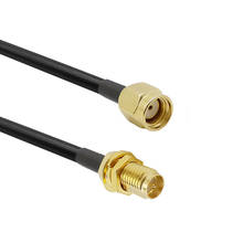 Cable de extensión de antena, conector macho a RP-SMA hembra, RP-SMA de baja pérdida, LMR200, línea de Cable RF para WiFi de 2,4 GHz, 2G ~ 4G 2024 - compra barato