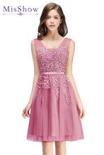 Short Lace Prom Dresses 2021 Formal Party Gown Sexy V Neck Sleeveless robes de cocktail платье vestidos de fiesta Платья 2024 - buy cheap