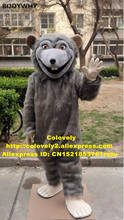 Gray Long Fur Rat Mouce Mice Mascot Costume Adult Cartoon Character Outfit Do The Honours Canvass Business Orders zz7647 2024 - buy cheap