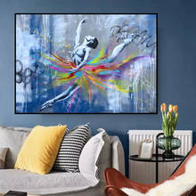Abstract Art Graffiti Dancer Canvas Painting on The Wall Art Posters Prints Wall Pictures for Living Room Home Wall Cuadros 2024 - купить недорого