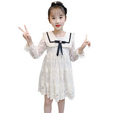Girl Dresses Lace Kids Party Dresses For Girls Big Bow Kid Dress Summer Childrens Clothing 6 8 10 12 14 2024 - buy cheap