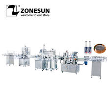 Zonesun-máquina para enchimento e etiquetagem de frascos líquidos, automática, linha com selador por indução, perfume de óleo essencial 2024 - compre barato