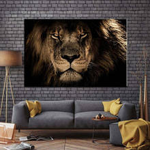 Pintura en lienzo de león, elefante, leopardo, caballo, carteles nórdicos e impresiones, imágenes de pared para decoración de sala de estar, blanco y negro 2024 - compra barato