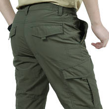 Pantalones de senderismo de secado rápido para hombre, ropa impermeable para escalada de montaña y pesca, para exteriores, Verano 2024 - compra barato