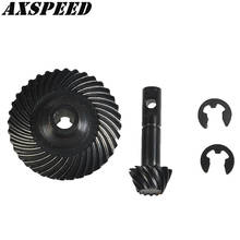 AXSPEED RC Car Metal Front Rear Axle Gear Set Heavy Duty Helical Spiral Bevel Gear Input Gear for 1:10 D90 RC Crawler Car Parts 2024 - buy cheap