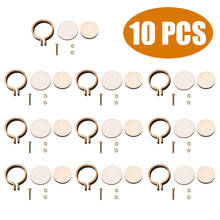 10 sets Wooden Cross Stitch Frame Hoop Mini Embroidery Hoop Ring  DIY Handmade Pendant Crafts Embroidery Circle Sewing Kit 2024 - buy cheap