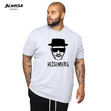 BLWHSA Heisenberg Printing T Shirt Men Fashion Brand Short Sleeve Funny T-shirts Breaking Bad Printed T-Shirt Plus Size Tees 2024 - buy cheap