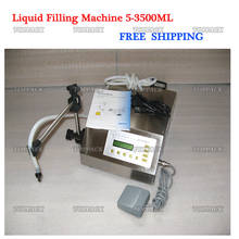 Digital electrical liquids filling machine,water pumping filler,automatic beverage packaging equipment,3.5L,stainless,warranty 2024 - buy cheap