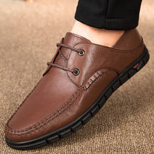 Sapato masculino oxford clássico de couro genuíno, sapato preto para casamento 2024 - compre barato