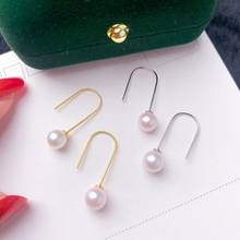 925 Sterling Silver Earrings Mountings Jewelry Parts Fittings Women's Accessories for Pearls Beads Stones Agate Jade 2024 - buy cheap