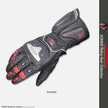 Komine-guantes de cuero para motocicleta, manoplas de cuero para pantalla táctil, anticaída, de aleación de titanio, para carreras de motos a campo traviesa 2024 - compra barato