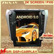 DSP Carplay Tesla screen 4+64G Android 9.0 Car Multimedia Player For TOYOTA Camry 2012 2013-2015 GPS Radio Auto stereo head unit 2024 - buy cheap