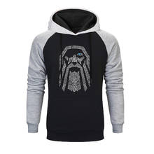 Sudaderas de VIKINGS Odin para hombres 2019 nueva moda Otoño Invierno Hip Hop Streetwear hombres Raglan estampado chándal Casual sudadera 2024 - compra barato