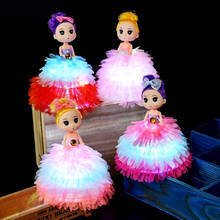 Muñecas LED de juguete para niños, cosméticos, bolso, accesorios, bolsas de princesa, regalos de cumpleaños, muñecas creativas sorpresa, juguetes para niñas 2024 - compra barato